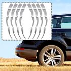 Customize Your Vehicle With 8Pcs White Reflective Blade Tire Lettering Stickers