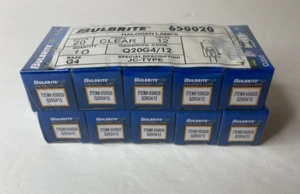Bulbrite Q20G4/12 20-Watt Dimmable Halogen Low Voltage JC Type G4 Clear 10 Pack - Picture 1 of 5