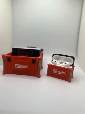 Milwaukee Gift Set: Business Card Holder/Stash Box & AirPods Pro Case