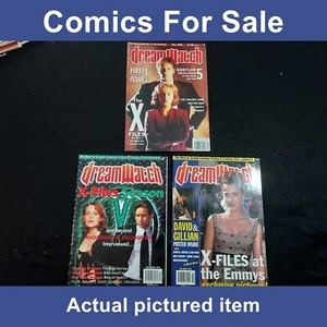 Dreamwatch magazines x 3 with X-Files covers - Plus 2 centre posters (LOT#11298) - Picture 1 of 8