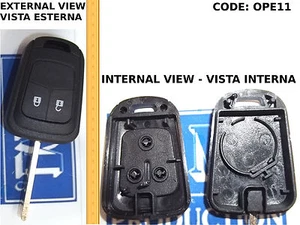 Conchas Cover Llave Control Remoto 2 Botones Opel Meriva Corsa Astra J Mokka - Imagen 1 de 1