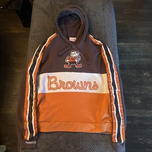 Mitchell & Ness Cleveland Browns "Brownie the Elf" Sweater Men’s Large Throwback - Picture 1 of 14