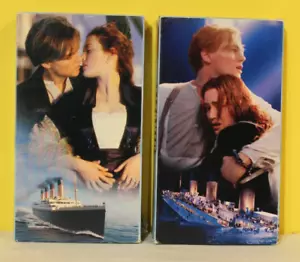Titanic Paramount Pictures 2 VHS Video Cassette Tape Set James Cameron DiCaprio - Imagen 1 de 8