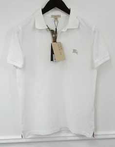 Polo uomo Burberry maglione casual bianco taglia XS US36 - Foto 1 di 9