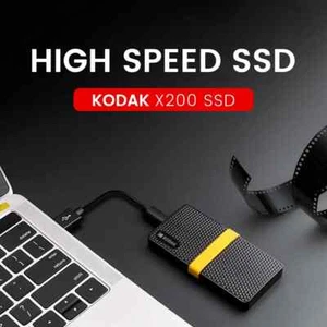 Disque Dur Externe Portable Kodak SSD X200 USB 3.1 Type C 1To-512 Go-256 Go - Photo 1/14