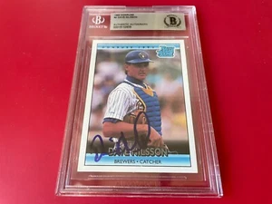 David Nilsson 1992 Donruss Rated Rookie Card Signed Auto Beckett BAS Slabbed - Picture 1 of 2