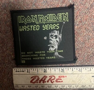 VINTAGE PATCH rare 80s iron maiden wasted years patch Rare Stranger things Eddie - Picture 1 of 2