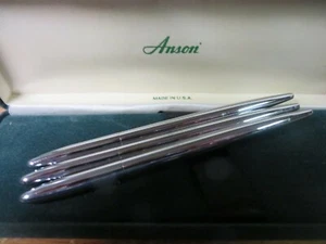   Purse Pens Anson Polished Chrome Ballpoint Purse pens Made In USA - Picture 1 of 5