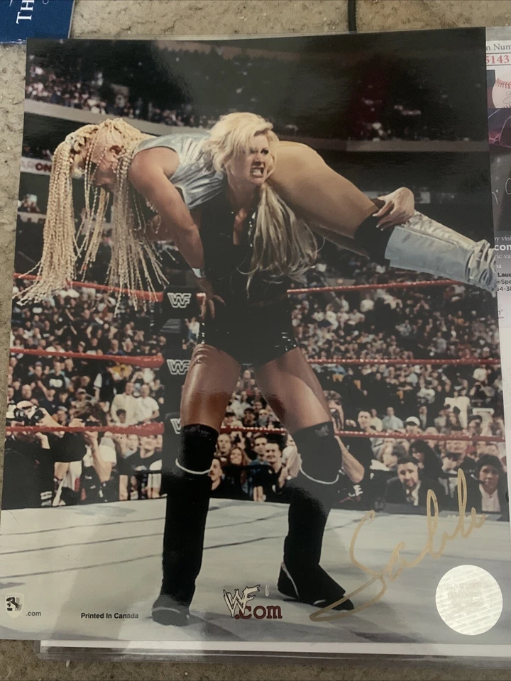 Archivo fotográfico 8x10 firmado por WWF Sable (Reno Mero) raro Brock Lesnar raro Wwe PERO Foto 1 de 1