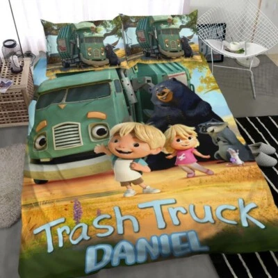 Personalized Trash Truck Bedding Set - Image 1 of 2