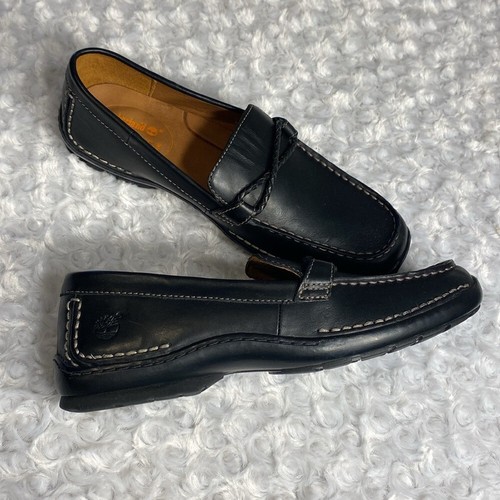 Mocassino Timberland smart center system in pelle nera taglia 8 slip on comfort