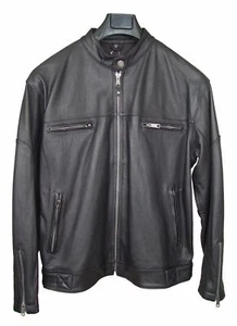 Men 1017 Sz M Motorcycle Moto Biker Rider Cowhide Genuine Leather Sports Jacket - Bild 1 von 2