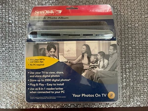 SANDISK Shoot & Store Digital Photo Album/Card Reader SDV2-A (View Photos on TV) - Picture 1 of 2