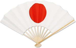 Japanese folding fan Hinomaru folding fan 27cm - Picture 1 of 4