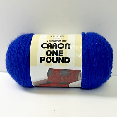 Hilo de una libra Caron Royalty (azul) acrílico mediano 10530 - nuevo en paquete Foto 1 de 4