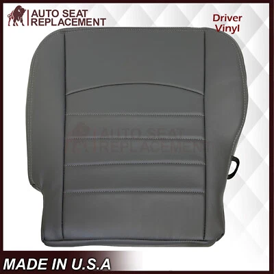 For 2013 2014 Dodge Ram Work Truck Driver Left Side Bottom Vinyl Gray Seat Cover - Image 1 of 4