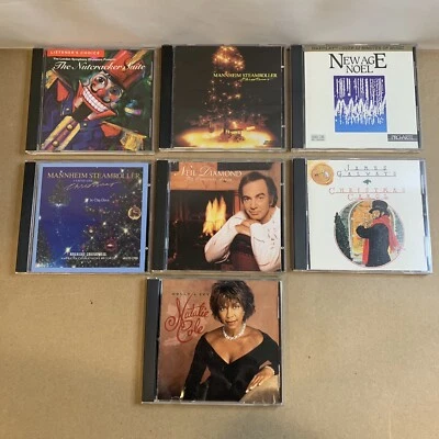 Christmas CD Music Lot Of 7  Holidays Songs Natalie Cole, Neil Diamond And More - Image 1 of 4