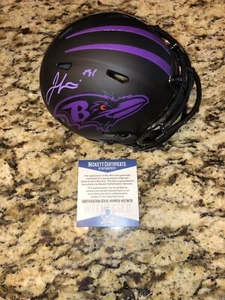JAMAL LEWIS SIGNED BALTIMORE RAVENS ECLIPSE MINI HELMET RARE BECKETT RB - Picture 1 of 2
