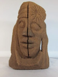 LONNIE HOLLEY - RARE EARLY SAND CAST SCULPTURE - OUTSIDER VISIONARY ART BRUT - Picture 1 of 5