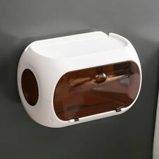 Toilet Paper Holders Waterproof Dust Proof Punch Free Wall Mounted Storage Box
