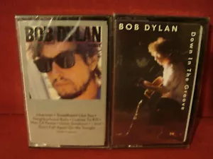 BOB DYLAN INFIDELS + DOWN IT THE GROOVE 2 NEW SEALED CASSETTE TAPES - Picture 1 of 3
