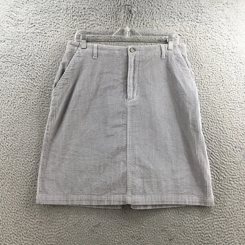 Falda Cherokee Pana Línea A Mujer 12 Gris Frente Plano Cremallera Mosca Algodón NUEVA Foto 1 de 4