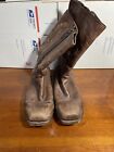 Frye Zip Leather Boots - Brown - Mens Size 13 D