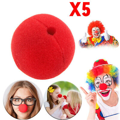 5 Pzi. Clown Naso Rosso Clown Naso CARNEVALE RED NOSE CARNEVALE Schaumstoffnas • 4.50€