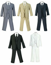 Boys Suit Kids Children Formal Dress Party Toddler 6 Colors Size S-XL 2T-4T 5-20