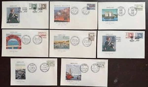 Lot of Greenland Year 1973-75 8 First Day Covers - Picture 1 of 1