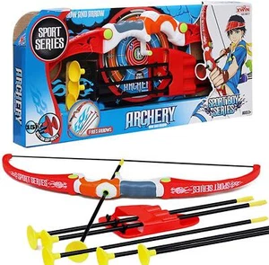 Kids Bow and Arrow Toys Archery Set for Kids 15 Arrows Set Sport Toy Gift - Picture 1 of 7