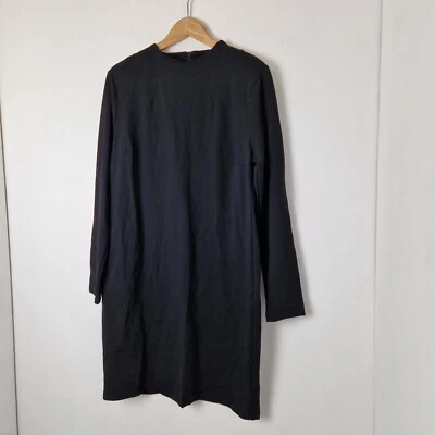 M&S Collection Black Long Sleeved Sheath Knee Length Dress BNWT UK Size 16 - Image 1 of 4
