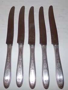Oneida Community Plate Grosvenor Flatware Silverware Dinner Knives set of 5 - Picture 1 of 5