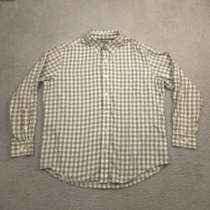 Orvis Country Twill Herren Hemd L grün weiß kariert Classic Fit Langarm Baumwolle - Bild 1 von 10