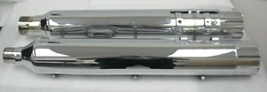 Harley-Davidson CVO 18-20 CVO Chrome Mufflers 64900731/2 & End Caps 65100058 - Picture 1 of 12