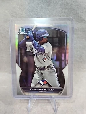 2023 Bowman Draft Chrome Enmanuel Bonilla #BDC-195 Refractor Toronto Blue Jays - Image 1 of 2