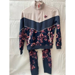 Women's Medium Track Set Jacket and Leggings Floral GUC - Picture 1 of 5
