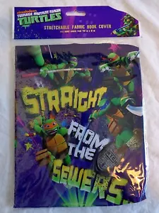 Teenage Mutant Ninja Turtles Stretchable Fabric Book Cover Fits 8x10 or Larger - Imagen 1 de 2
