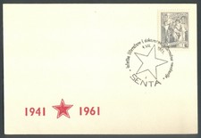Yugoslavia 1961-07-04, Serbia, Senta, Revolution Expo, special postmark & card