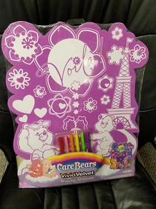NOS 2005 Sealed Care Bears Vivid Velvet "Voila" Wacky Shapes 16 x 20 & 6 Markers - Picture 1 of 12
