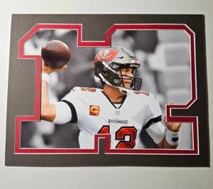 TOM BRADY 8X10 Photo TAMPA BAY BUCCANEERS Jersey #12 White Not Framed - Picture 1 of 1