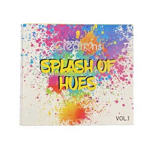 New Beauty Creations Splash of Hues Eye Shadow Palette Blue Pink Green Purple - Picture 1 of 3
