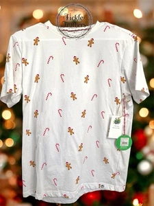 Camiseta Free Planet Navidad Talla PEQUEÑA Pan de Jengibre Galleta Bastón de Caramelo Vacaciones - Imagen 1 de 11