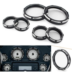 CNC Cut Speedometer Board Burst Gauge Bezel Fit Harley Touring FLHT FLHX 96-2013 - Picture 1 of 10
