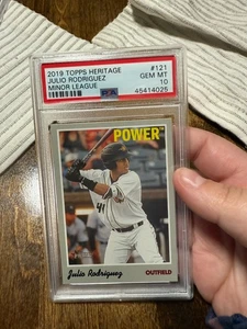 2019 Topps Heritage Minor League Edition - Julio Rodriguez #121 RC PSA 10 - Bild 1 von 2