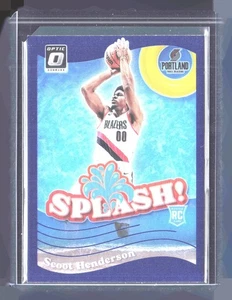 Scoot Henderson Splash púrpura Donruss Optic #15 2023-24 - Imagen 1 de 2