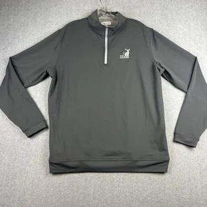 Peter Millar 1/4 Zip Mens L Gray Golf Hartford Stretch Pullover Tech Performance - Picture 1 of 7