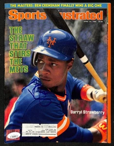 Darryl Strawberry NY Mets Signed 1984 Sports Illustrated w/Label JSA 197881 - Picture 1 of 2