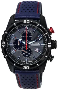Reloj Festina Sport Cronógrafo Fecha Esfera Negra Cuarzo F20519-3 100M Analógico Hombre - Imagen 1 de 4
