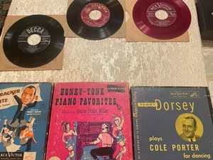 Vintage 45 Records W RCA Paper Sleeves Freddy Martin Dorsey Eddie Miller Bennett - Picture 1 of 12
